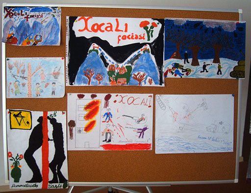 Азербайджанское детство в духе ненависти. Дети Азербайджана. Children's art