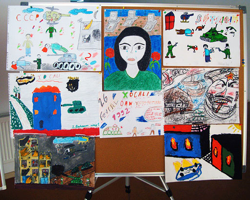 Азербайджанское детство в духе ненависти. Дети Азербайджана. Children's art