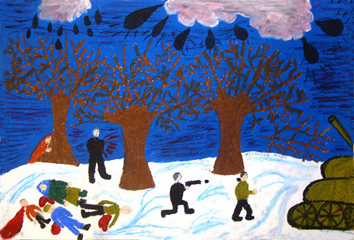 Азербайджанское детство в духе ненависти. Дети Азербайджана. Children's art