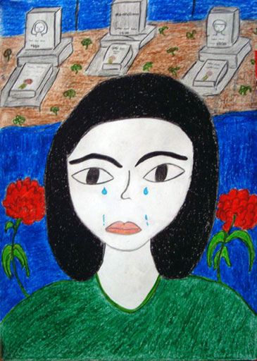 Азербайджанское детство в духе ненависти. Дети Азербайджана. Children's art